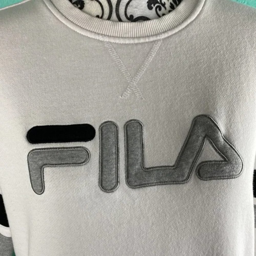 Fila Embroidered Logo Longsleeve Basic Pullover S… - image 2